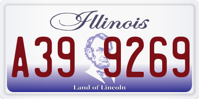 IL license plate A399269