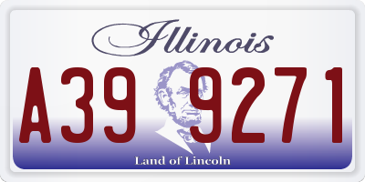 IL license plate A399271