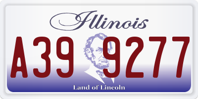 IL license plate A399277
