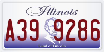 IL license plate A399286