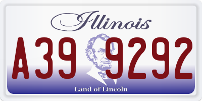IL license plate A399292