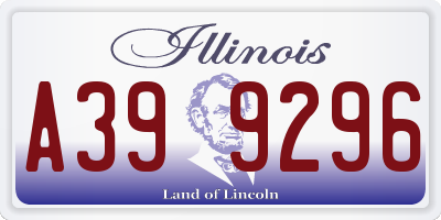 IL license plate A399296