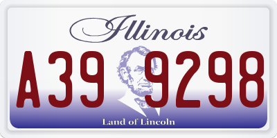 IL license plate A399298