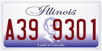 IL license plate A399301