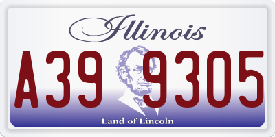 IL license plate A399305