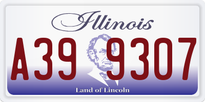 IL license plate A399307