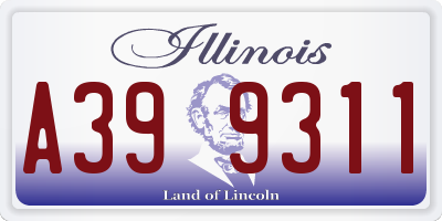 IL license plate A399311