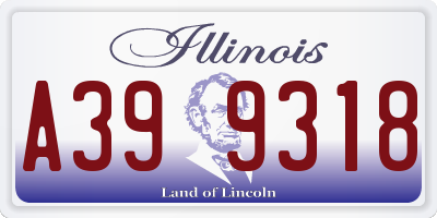 IL license plate A399318