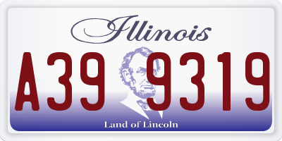 IL license plate A399319