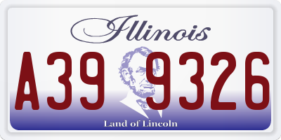 IL license plate A399326