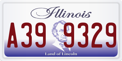 IL license plate A399329