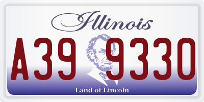 IL license plate A399330