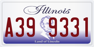 IL license plate A399331