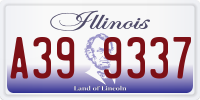IL license plate A399337