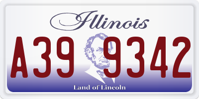 IL license plate A399342