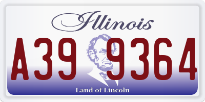 IL license plate A399364