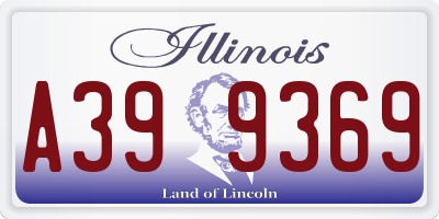 IL license plate A399369