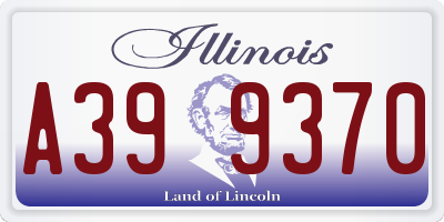 IL license plate A399370
