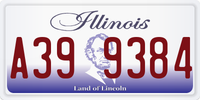 IL license plate A399384