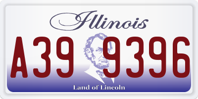 IL license plate A399396
