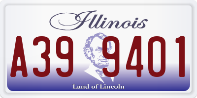 IL license plate A399401
