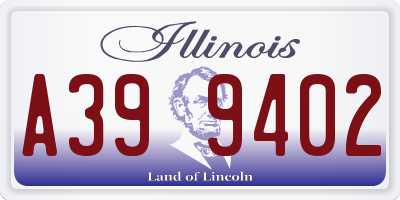 IL license plate A399402