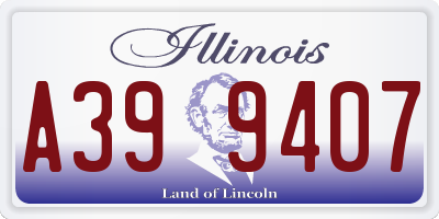 IL license plate A399407