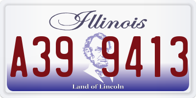 IL license plate A399413