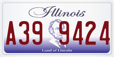 IL license plate A399424
