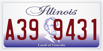IL license plate A399431
