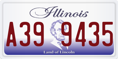 IL license plate A399435