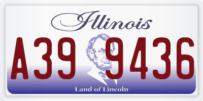 IL license plate A399436