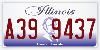 IL license plate A399437