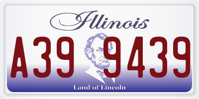 IL license plate A399439