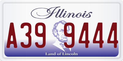 IL license plate A399444