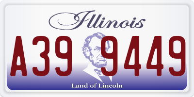 IL license plate A399449