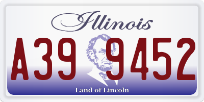 IL license plate A399452