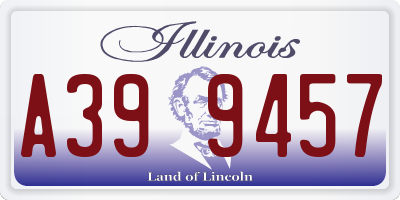IL license plate A399457
