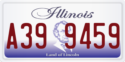 IL license plate A399459