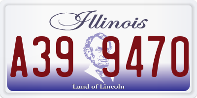 IL license plate A399470