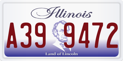 IL license plate A399472