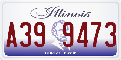 IL license plate A399473