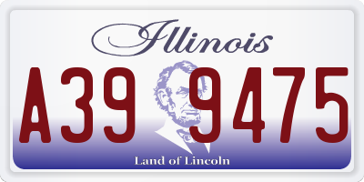 IL license plate A399475