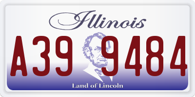IL license plate A399484