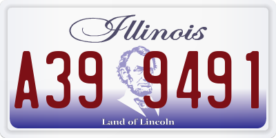 IL license plate A399491