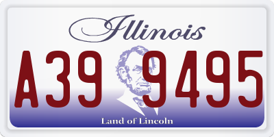IL license plate A399495