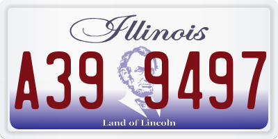 IL license plate A399497