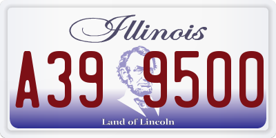 IL license plate A399500