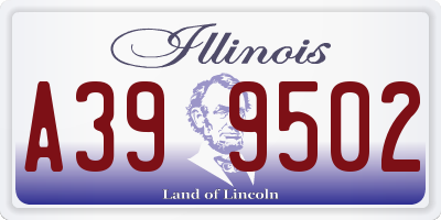 IL license plate A399502