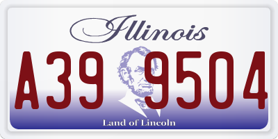 IL license plate A399504